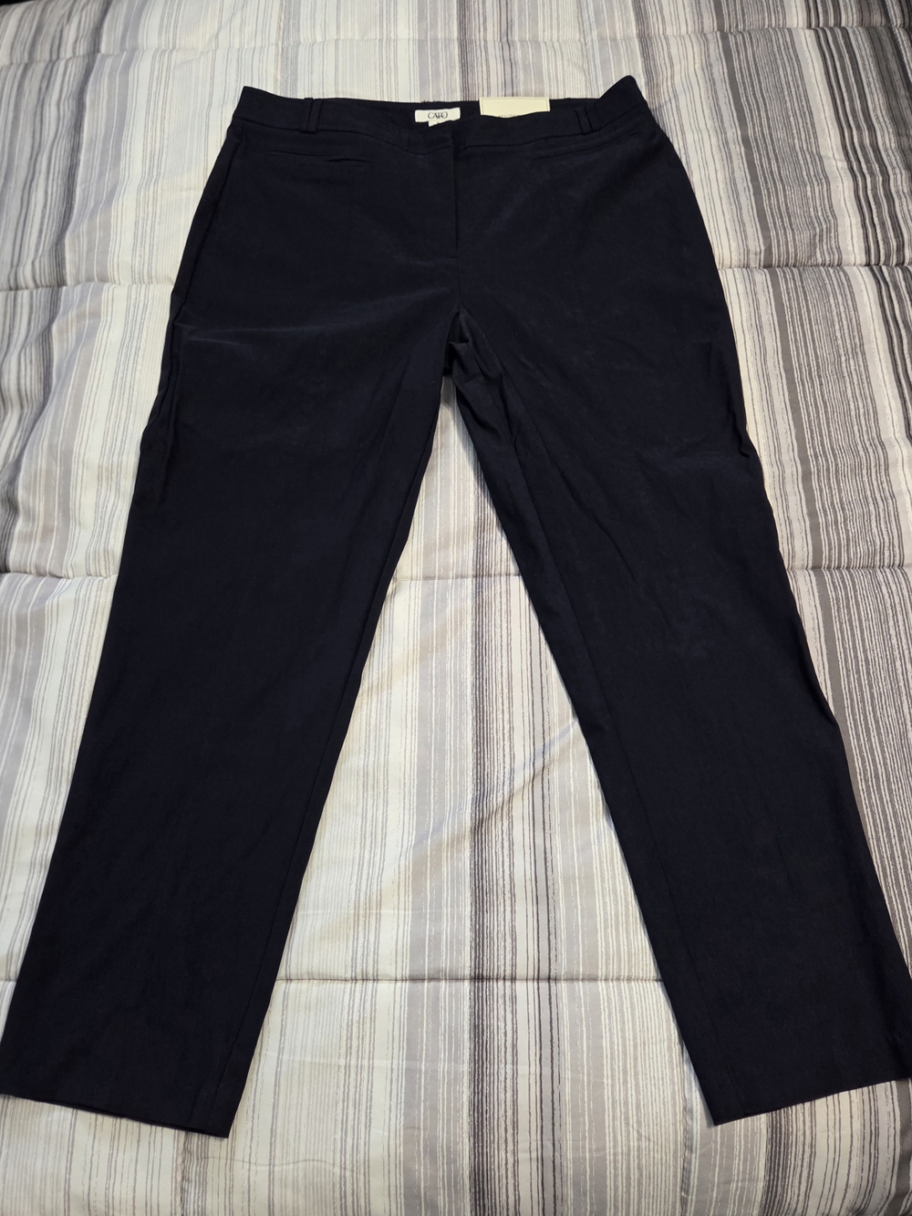 Cato Fashions Navy Blue Classic Slim Ankle Pants – NWT